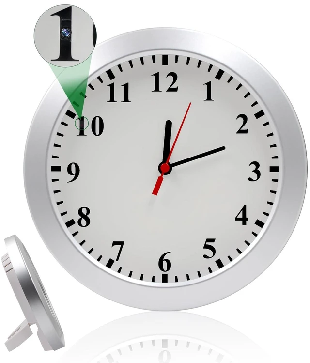 Main image of Security Camera, Hidden Spy Camera Wall Clock, Nanny Cam, Mini Video Cam