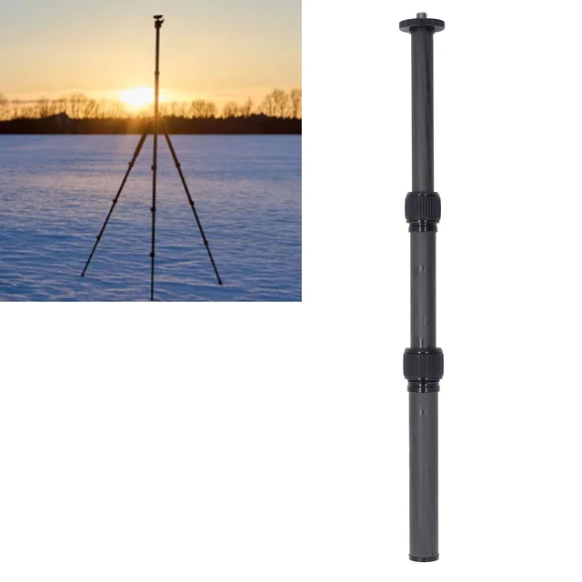 Alt view image 5 of 5 - Camera Monopod, 8.7-17.3in Carbon Fiber Universal Tripod Extension Pole, Tripod Extension Tube with 1/4in Screw, Load 22lbs