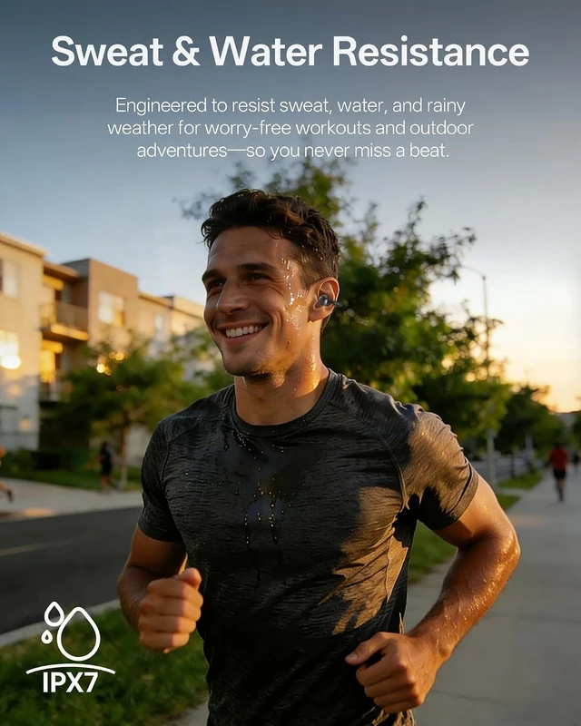 Alt view image 3 of 5 - inscamera Clip On Earbuds, Open Ear Wireless Bluetooth 6.0 Headphones