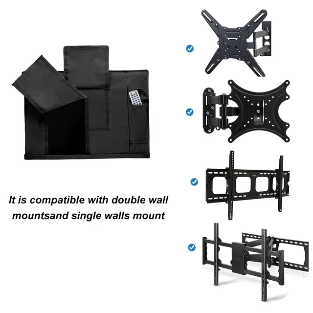 Alt view image 4 of 5 - iBirdie Outdoor TV Cover 44 to 46 inch Weatherproof and Waterproof
