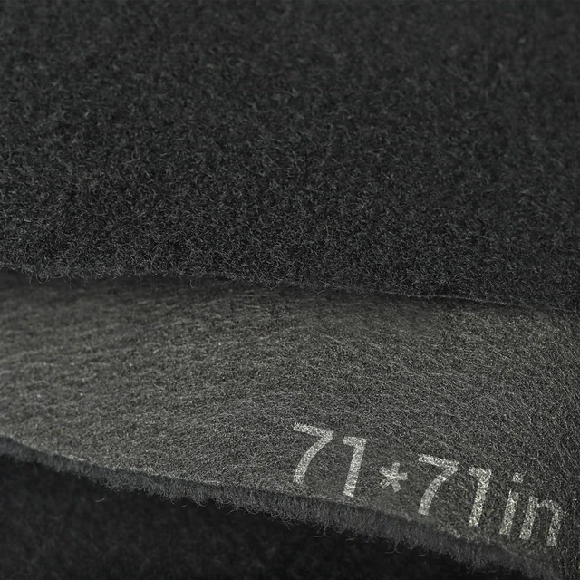 Main image of Black Underfelt Carpet for Speaker, Sub Box Carpet, Auto, RV, Boat, Marine, Truck, Car Trunk Felt Fabric Material, Soft and Durable (Black, 71x71 inch)