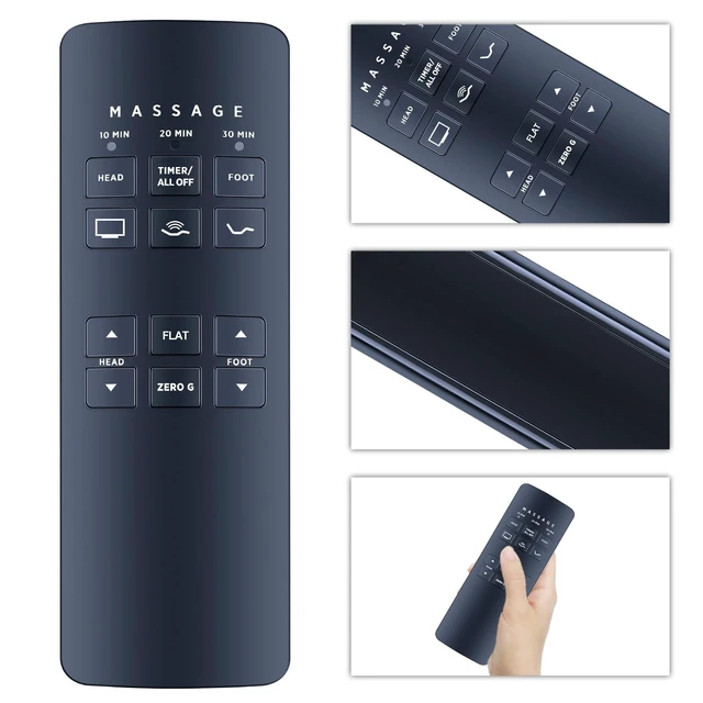 Alt view image 3 of 4 - Remote Replacement for Ergomotion E4+ Adjustable Bed, Black Version