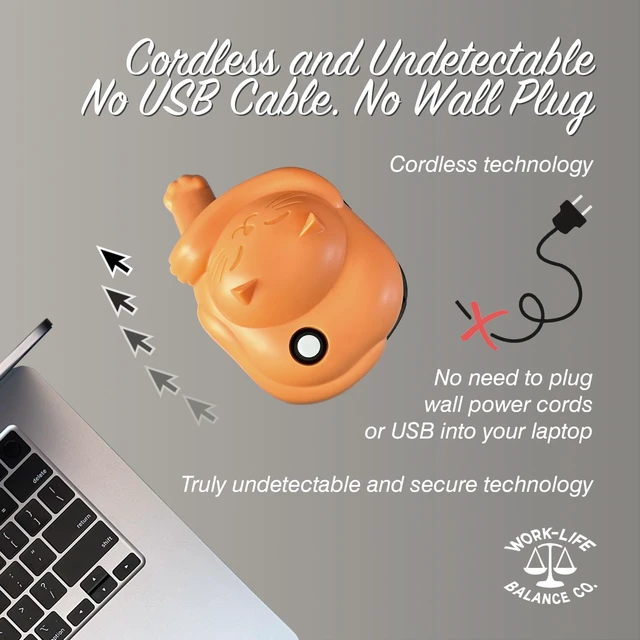 Alt view image 2 of 5 - Trackpad Mouse Jiggler Device, Silent, Cordless Undetectable Mouse Mover
