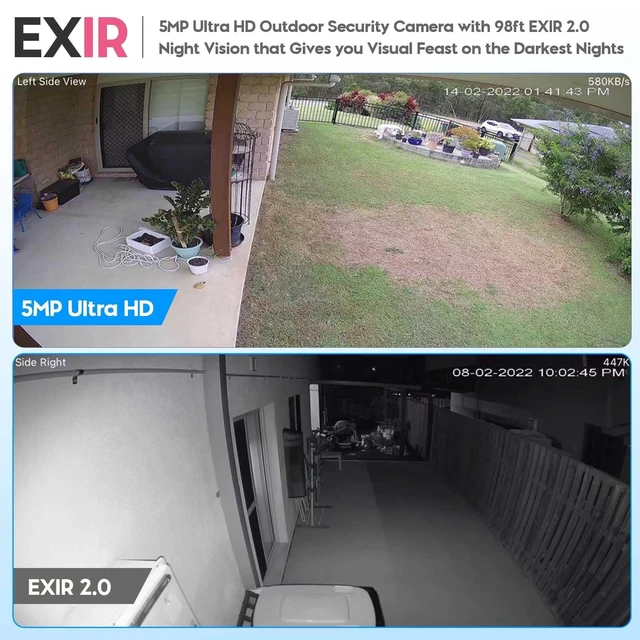 Alt view image 3 of 5 - VIKYLIN 5MP PoE IP Turret Security Camera with Built in Mic,NDAA Compliant