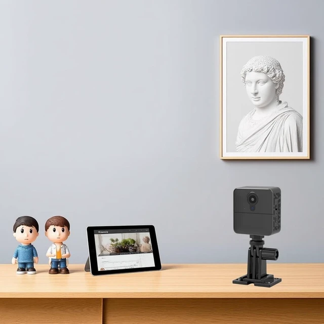 Alt view image 4 of 5 - HUOMOI W6 Mini Wireless WiFi Smart Camera FHD Compact Home Security Remote Indoor IP Camera with Motion Detection, IR Night Vision, Pet & Baby Monitor, Remote Playback via App