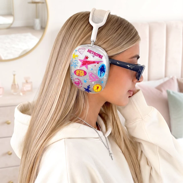 Alt view image 2 of 5 - VELVET CAVIAR Case Cover for AirPods Max 2 & 1 - Cute Protective Headphone Accesssories (Supergirl Krypto Glitter)