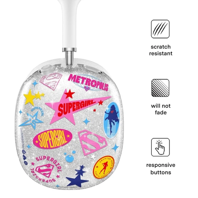 Alt view image 3 of 5 - VELVET CAVIAR Case Cover for AirPods Max 2 & 1 - Cute Protective Headphone Accesssories (Supergirl Krypto Glitter)