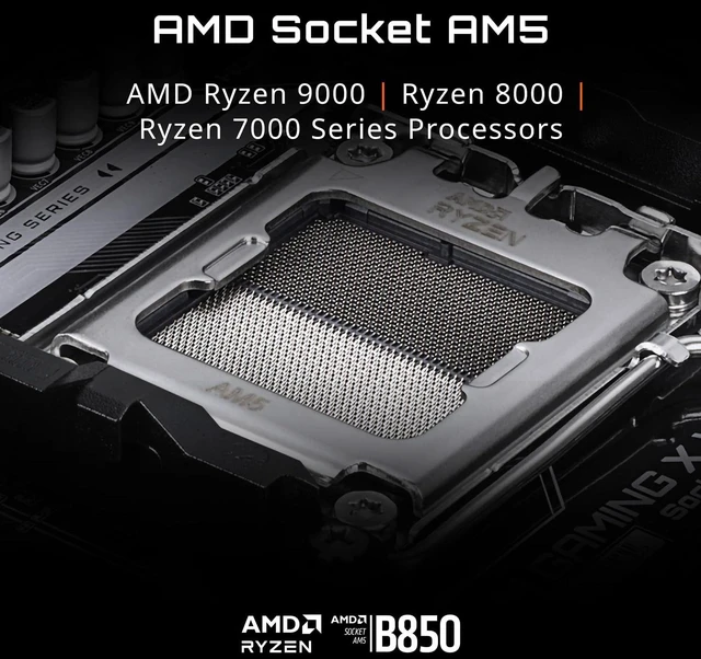Alt view image 3 of 5 - Micro Center AMD 7800X3D Processor with GIGABYTE B850 Gaming X Motherboard