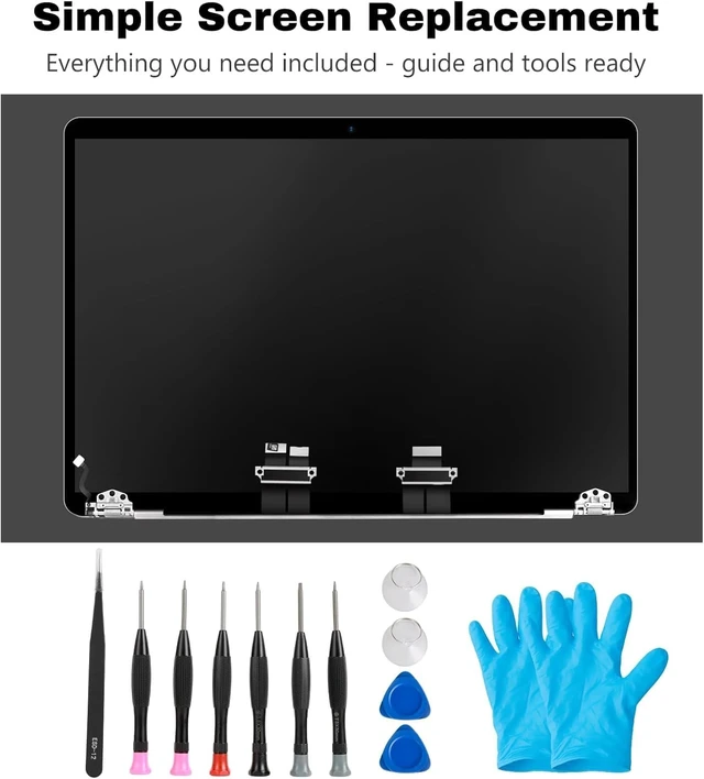 Alt view image 4 of 5 - JYYSCRN A1707 Screen Replacement A1707 LCD for 15 inches MacBook 2016 2017 Year 2560x1600 Replacement LCD Full Assembly for EMC 3072 3162 Silver
