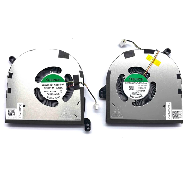 Alt view image 2 of 4 - BestParts New CPU+GPU Cooling Fan Replacement for DELL XPS 15 9520 Laptop, P/N: 0594WG 0MC4KC (0DJH35), 594WG MC4KC (0DJH35)