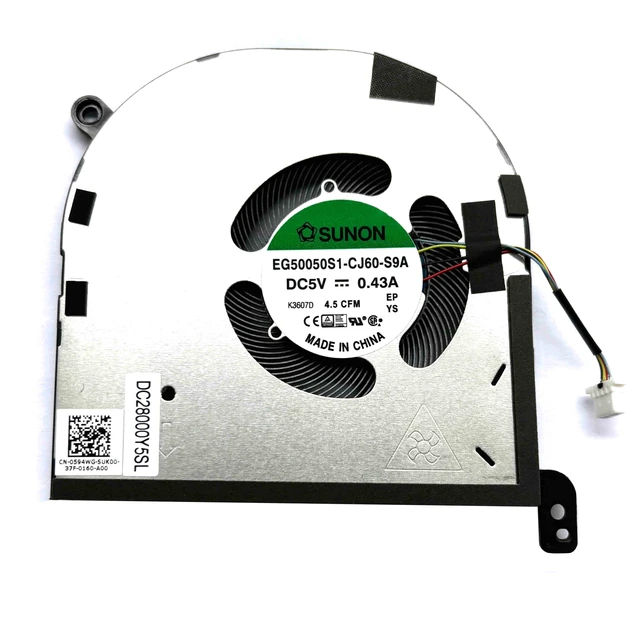 Alt view image 4 of 4 - BestParts New CPU+GPU Cooling Fan Replacement for DELL XPS 15 9520 Laptop, P/N: 0594WG 0MC4KC (0DJH35), 594WG MC4KC (0DJH35)