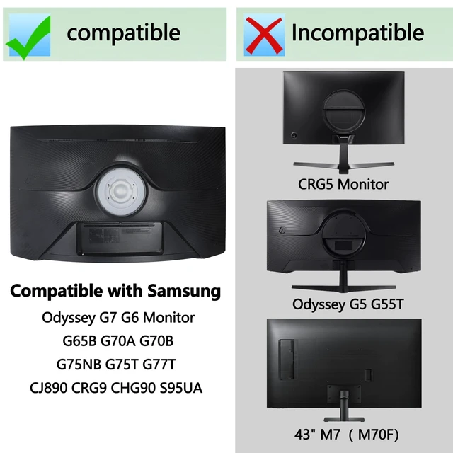 Alt view image 3 of 5 - BN61-14898A BN96-42913A Odyssey G7 G6 VESA Compatible with Samsung Monitor