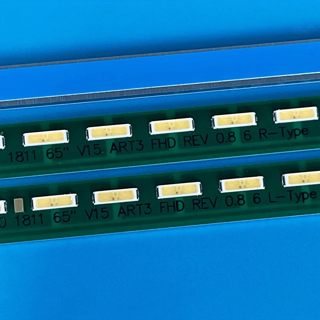 Alt view image 3 of 5 - XIMAIACC 2pcs LED Backlight Strip for LG 65" V15 ART3 FHD 6922L-0153A 65LF6350 65LF6300 65UF675V 65LX540S 65LX341C LC650EUF 65LF6350-UA 65SE3B-B 65SM58 6916L-2064A 6916L-2065A 6916L-2256A 6916L-2257A