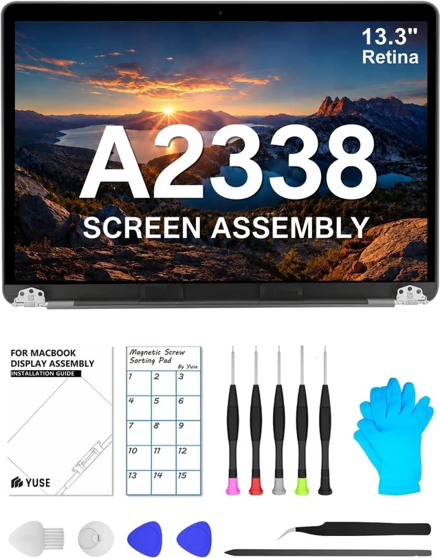 Main image of A2338 Screen Replacement 13.3" for MacBook Pro 2020(M1) 2022(M2) LCD-Silver