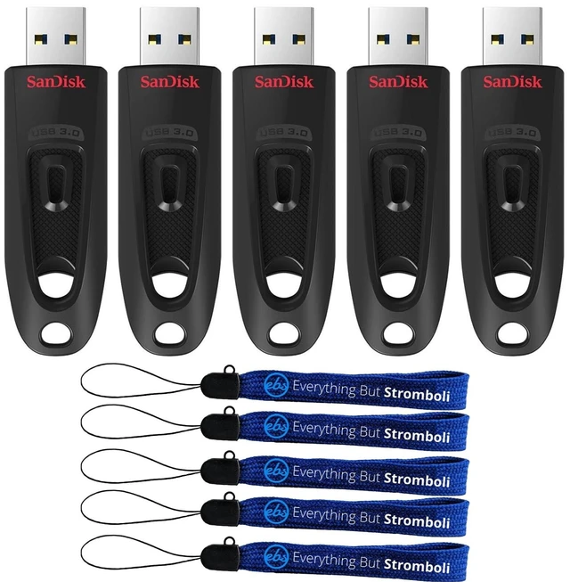 Main image of SanDisk Flash Drive 32GB Ultra USB Pen Drive 5 Pack Portable Memory Stick