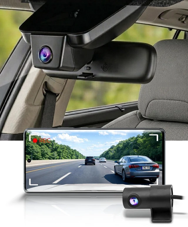 Main image of Fitcamx Front 4K+Rear 1080P Dash Cam Adapts for Toyota Corolla 2020-2022 Hybrid & Corolla Hatchback (Gen12), OEM Look, 2 Way HD Video, WiFi & APP, Loop Recording, G-Sensor, Easy to Set, 128GB Card