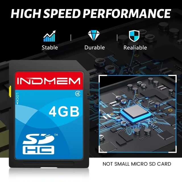 Alt view image 3 of 5 - SD Card 4GB, 8-Pack MLC Flash Memory Cards, High Speed Full HD Video Recording Secure Digital Cards for Camera DSLR Action Cam Camcorder Phone Digital Device