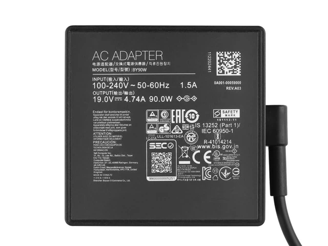 Alt view image 3 of 4 - 90W Charger Compatible with Asus Zenbook Pro 17 UM6702RA 14 UX480FD UX450FDA UX450FD 15 UX533F UX533FD Vivobook S 16 Flip TP3604VA TP3604 S 15 OLED K5504VN K5504VA K5504 S 14 OLED K5404VA K5404