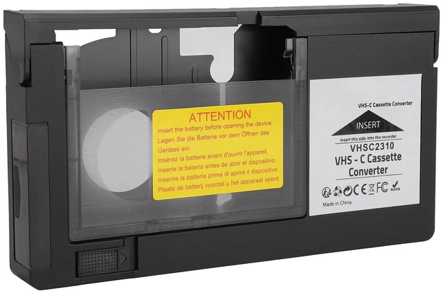 Main image of Acouto Camcorders Cassette Adapter, Camcorders Cassette A Playback Recording Video Cassette Adaptor One Key Control for S?VHS?C S?VHS Tapes