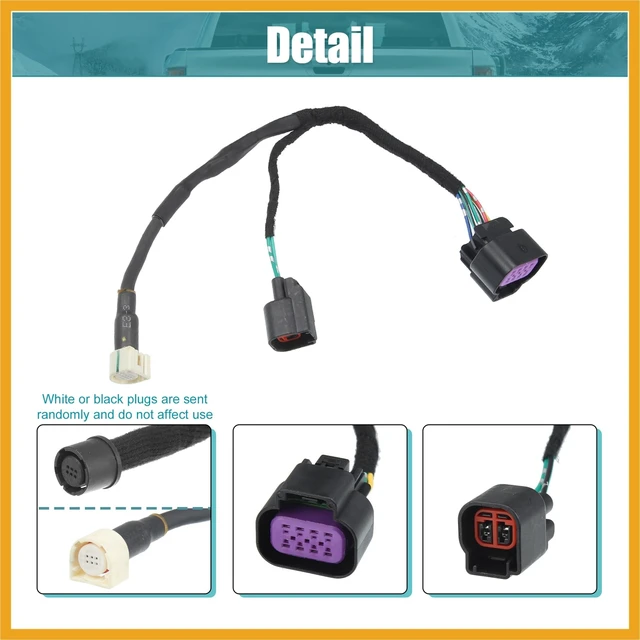 Alt view image 4 of 5 - Partuto Car Camera Wiring Harness Replacement 68189124AC for Dodge for Ram 1500 2500 3500 2013 2014 2015 2016 2018 Replacement
