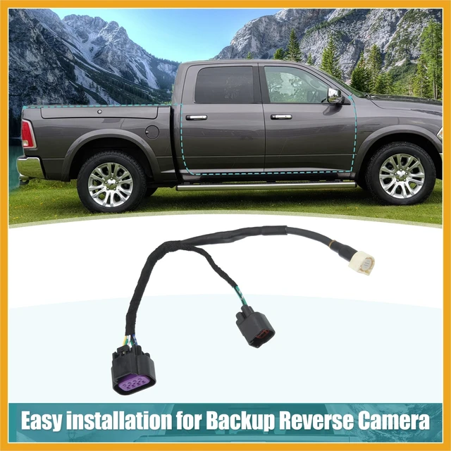 Alt view image 5 of 5 - Partuto Car Camera Wiring Harness Replacement 68189124AC for Dodge for Ram 1500 2500 3500 2013 2014 2015 2016 2018 Replacement