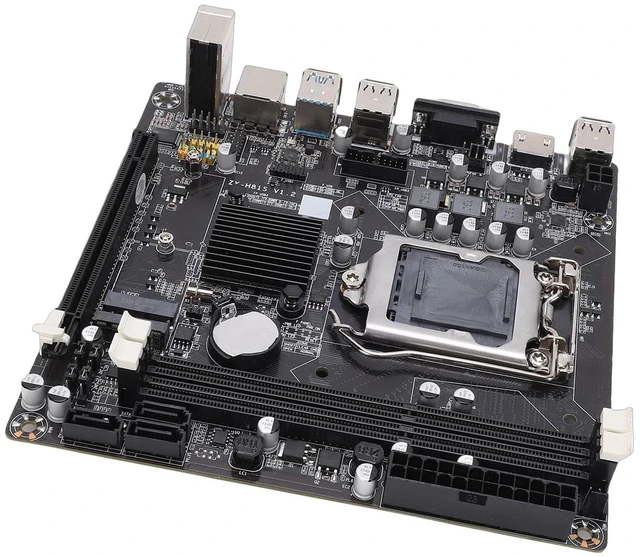 Alt view image 5 of 5 - LICAEVEY DDR3 Mini ITX Gaming Main Board with Dual Channel Memory Slot, Supports Core I3 I5 I7 for Serious