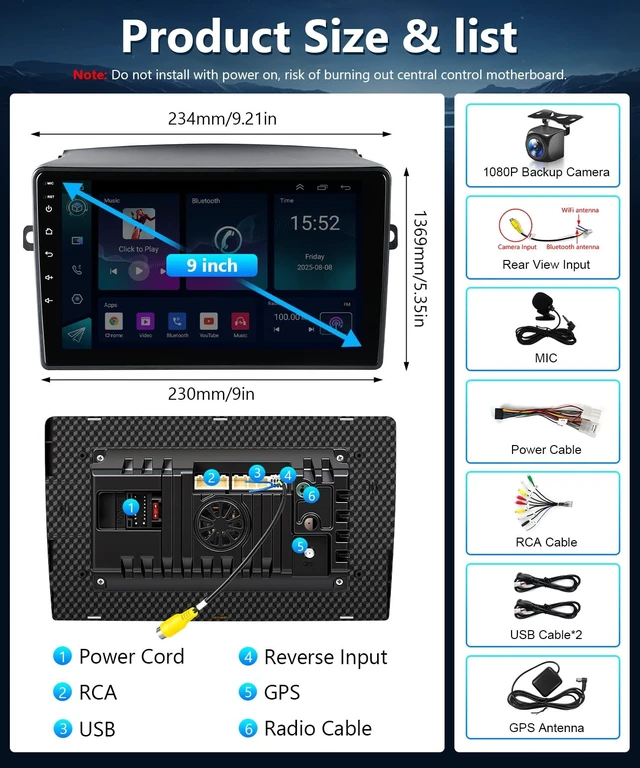 Alt view image 4 of 5 - XGU Android Stereo for Toyota Sienna 2004 to 2010 Radio Apple Carplay