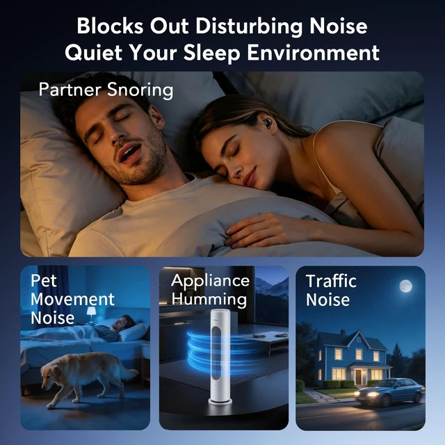Alt view image 2 of 5 - Sleep Earbuds for Side Sleepers, Invisible Flat Bluetooth Sleeping Earbuds
