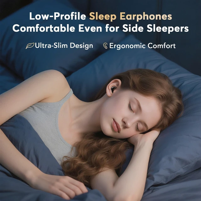 Alt view image 5 of 5 - Sleep Earbuds for Side Sleepers, Invisible Flat Bluetooth Sleeping Earbuds