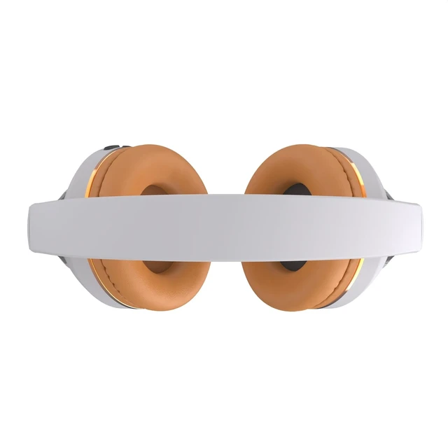 Alt view image 3 of 5 - KUUCAT H7 Foldable Over-the-Ear Wireless Headphones Bluetooth(Off White)