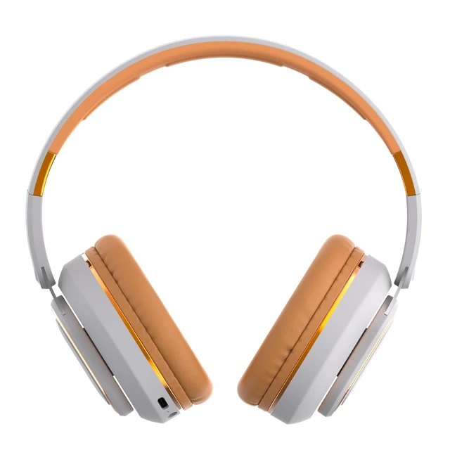 Alt view image 5 of 5 - KUUCAT H7 Foldable Over-the-Ear Wireless Headphones Bluetooth(Off White)