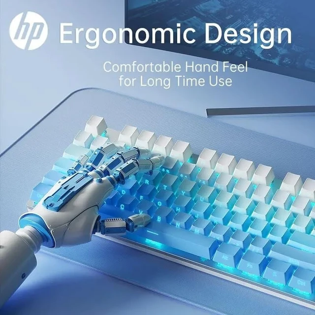 Alt view image 5 of 5 - HP GK400F Wired Mechanical Gaming Keyboard, for Desktop & Laptop (Blue)