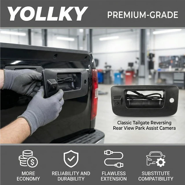 Alt view image 2 of 5 - Tailgate Handle Backup Camera 22755304 for Sierra Silverado