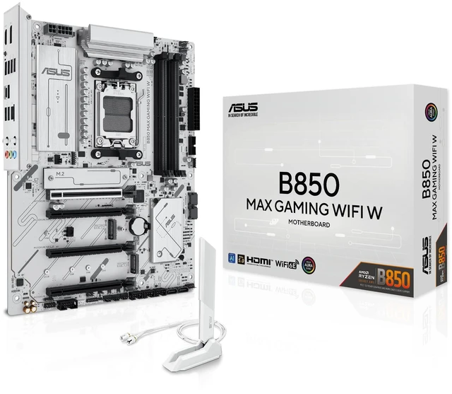 Main image of ASUS B850 MAX Gaming WiFi W Motherboard Socket AMD AM5