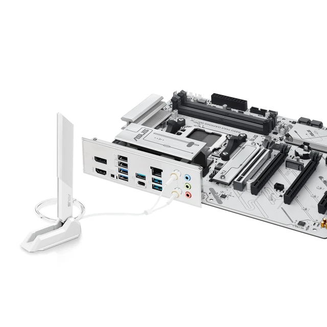 Alt view image 4 of 5 - ASUS B850 MAX Gaming WiFi W Motherboard Socket AMD AM5