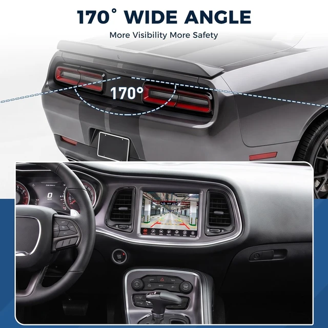 Alt view image 3 of 5 - Rear View Backup Camera Fit for Dodge Challenger 3.6L,5.7L,6.4L 2015-2023
