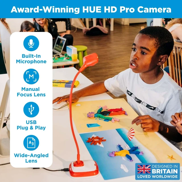 Alt view image 2 of 5 - HUE Animation Studio Pro: Stop Motion Kit for Windows/macOS, Blue