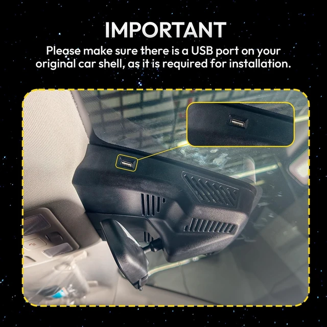 Alt view image 2 of 5 - GATGIT OEM-Fit Dash Cam Suitable for Ford Ranger 2024-2026 OEM Factory