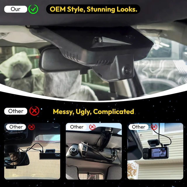 Alt view image 4 of 5 - GATGIT OEM-Fit Dash Cam Suitable for Ford Ranger 2024-2026 OEM Factory