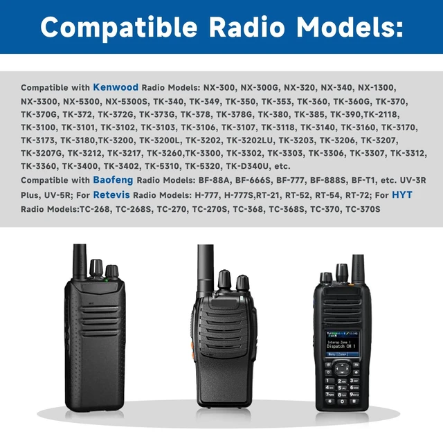 Alt view image 4 of 4 - KRA-23M UHF 440-490MHz Antenna Replacement for Kenwood NX-5300 NX-300 10Pcs