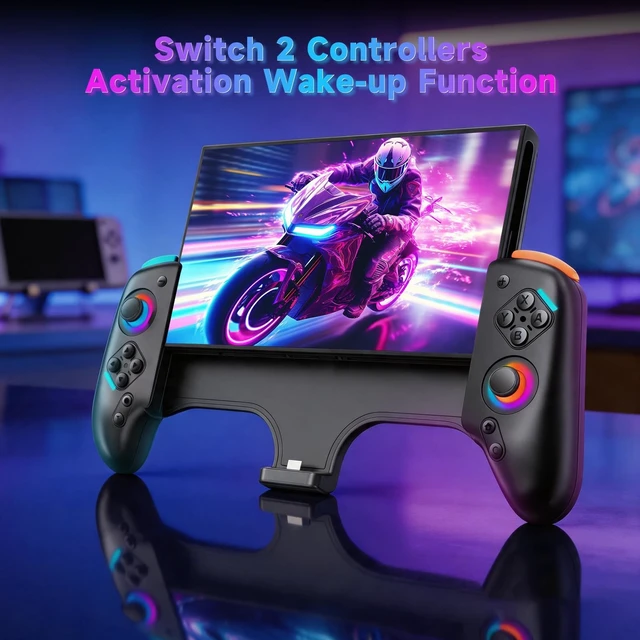 Alt view image 3 of 5 - Xexvyrin Switch 2 RGB Controller,9-Axis,Hall Effect Joysticks. an All-in-one Switch Controller Replacement, the Switch Pro Controller, with 6 Color RGB Lighting, Rapid fire, Macro Capabilities