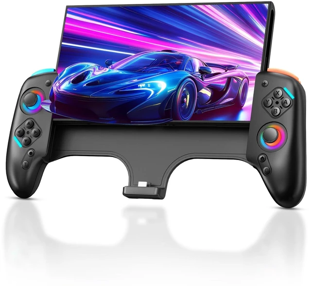 Main image of Xexvyrin Switch 2 RGB Controller,9-Axis,Hall Effect Joysticks. an All-in-one Switch Controller Replacement, the Switch Pro Controller, with 6 Color RGB Lighting, Rapid fire, Macro Capabilities