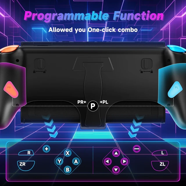 Alt view image 5 of 5 - Xexvyrin Switch 2 RGB Controller,9-Axis,Hall Effect Joysticks. an All-in-one Switch Controller Replacement, the Switch Pro Controller, with 6 Color RGB Lighting, Rapid fire, Macro Capabilities