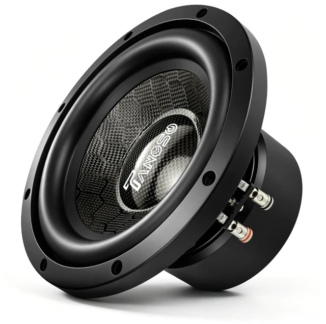 Main image of TANVSO CarbonForce 8 Inch Subwoofer, 2000W Peak 4 Ohm Car Subwoofer