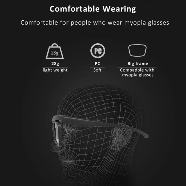 Alt view image 5 of 5 - Tangxi 2Pcs DLP Link 3D Glasses, 144Hz Rechargeable Active Shutter Eyewear Compatiable with LTV2500, LTV3000 Pro, LTV3500 Pro, Vanish TV and Other DLP Link 3D Projectors