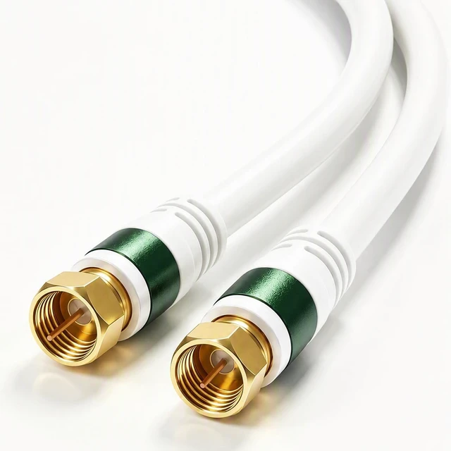 Main image of YOTETION 100 FT Coaxial Cable for InternetFlexible RG6 Coaxial Cable for TV Coax Cable for Internet Double-Shielded Coax Flexible Coaxial Cable
