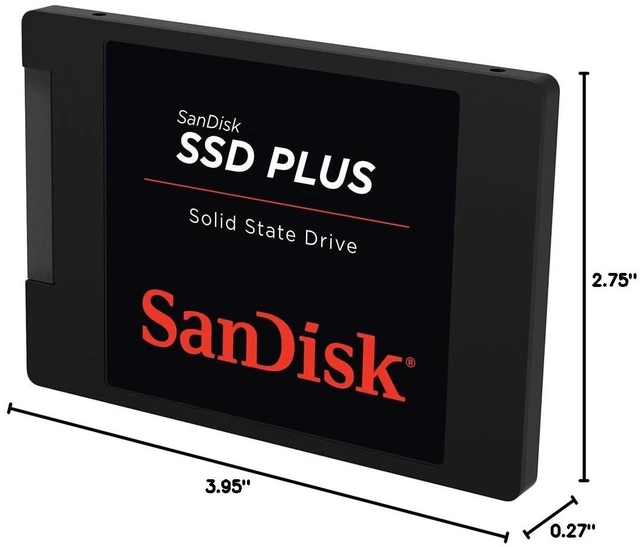 Alt view image 5 of 5 - SANDISK SSD Plus 1TB Internal Solid State Drive - SATA III 6 Gb/s, 2.5"/7mm, Read/Write Speeds of up to 545MB/s / 515MB/s - SDSSDA-1T00-G28