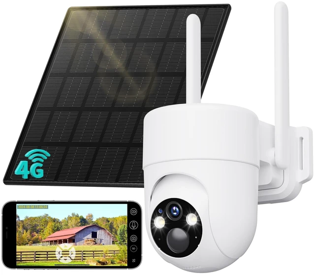 Main image of LIWAN 4G LTE Cellular Security Cameras, No WiFi Needed, 2K Off-Grid Cam