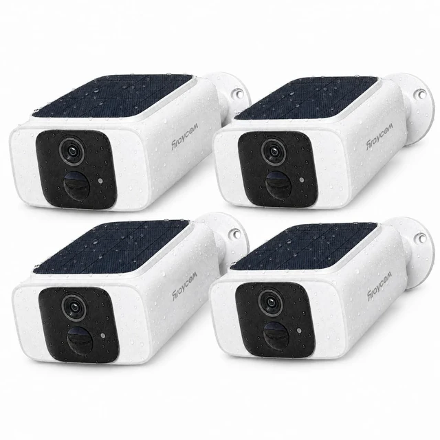 Main image of Rraycom 2.5K Solar Security Cameras Wireless Outdoor, 4Pack Cameras System