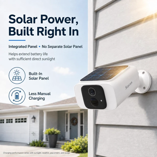 Alt view image 2 of 5 - Rraycom 2.5K Solar Security Cameras Wireless Outdoor, 4Pack Cameras System